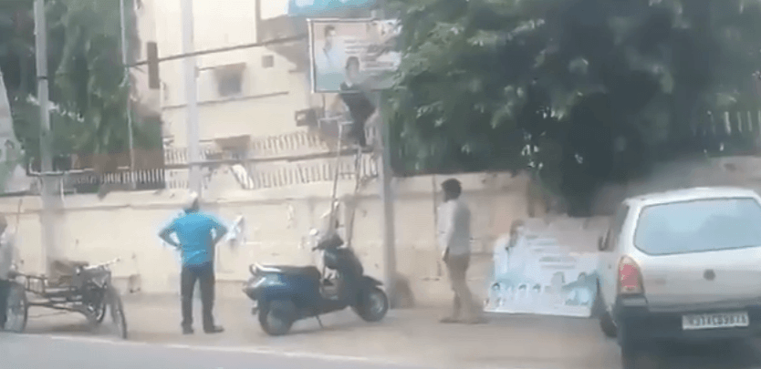 Rajasthan deputy CM Sachin Pilot's posters being removed from the PCC office in Jaipur. sachin pilot posters removed