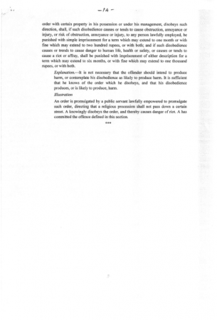Lockdown violations document