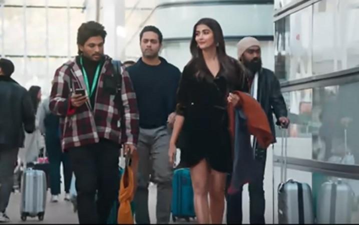 Pooja Hegde and Allu Arjun in Ala Vaikunthapurramuloo Pooja Hegde and Allu Arjun in Ala Vaikunthapurramuloo