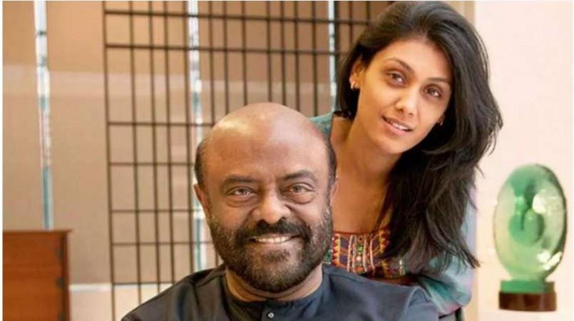 Roshni Nadar Malhotra with father Shiv Nadar Roshni Nadar