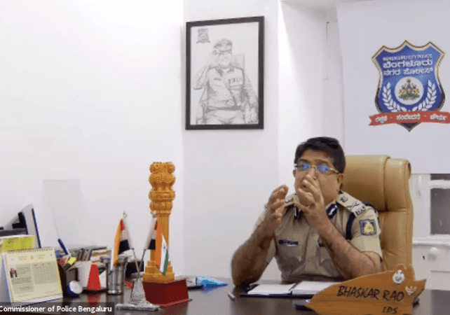 Bhaskar Rao during FB live chat with NRIs