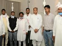 Ashok Gehlot with BTP leaders