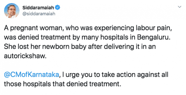 siddaramaiah tweet