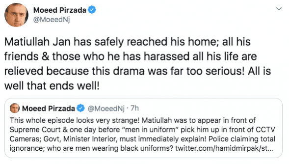 PAK journalist reaches home Reaches Home Safe