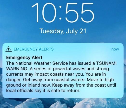 emergency alert