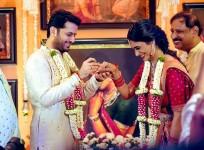 Nithiin and Shalini engagement photo