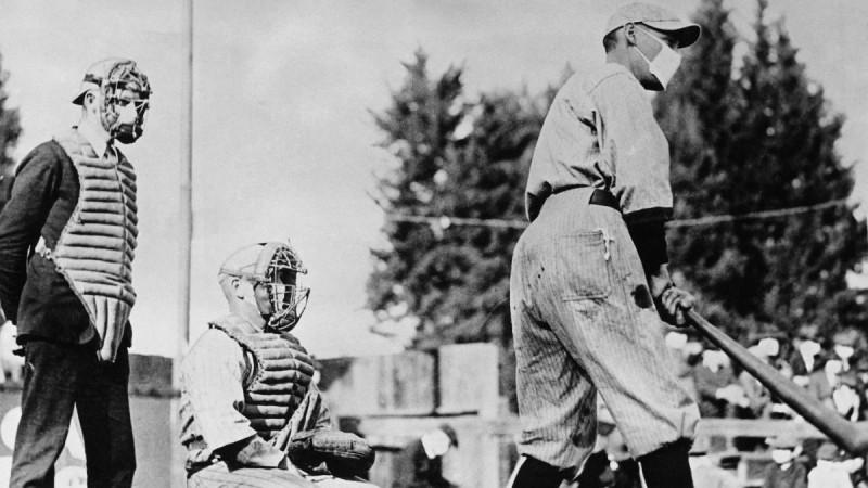 Baseball game during the 1918 Flu Pandemic Baseball game during the 1918 Flu Pandemic