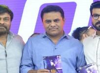 KTR aka KT Rama Rao with Chiranjeevi and Ram Charan