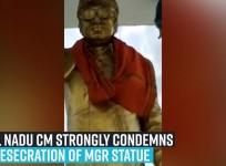 Tamil Nadu CM strongly condemns the desecration of MGR statue