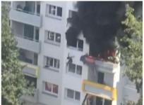France burning building