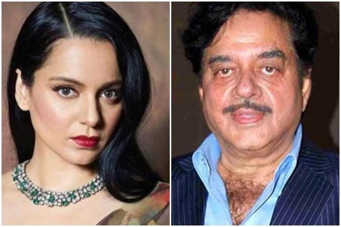 Kangana Ranaut and Shatrughan Sinha. Kangana Ranaut and Shatrughan Sinha