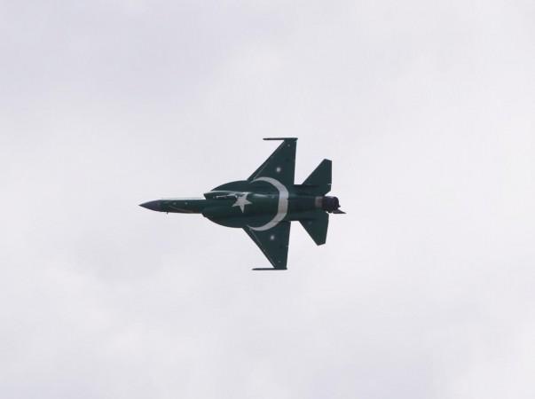 A JF-17 Thunder from the Pakistan Air Force performs during a flight display at the 53rd International Paris Air Show held at Le Bourget Airport near Paris, France, June 17, 2019. The JF-17 Thunder was jointly developed by China and Pakistan Pakistan Air Force carries out exercises in Gilgit