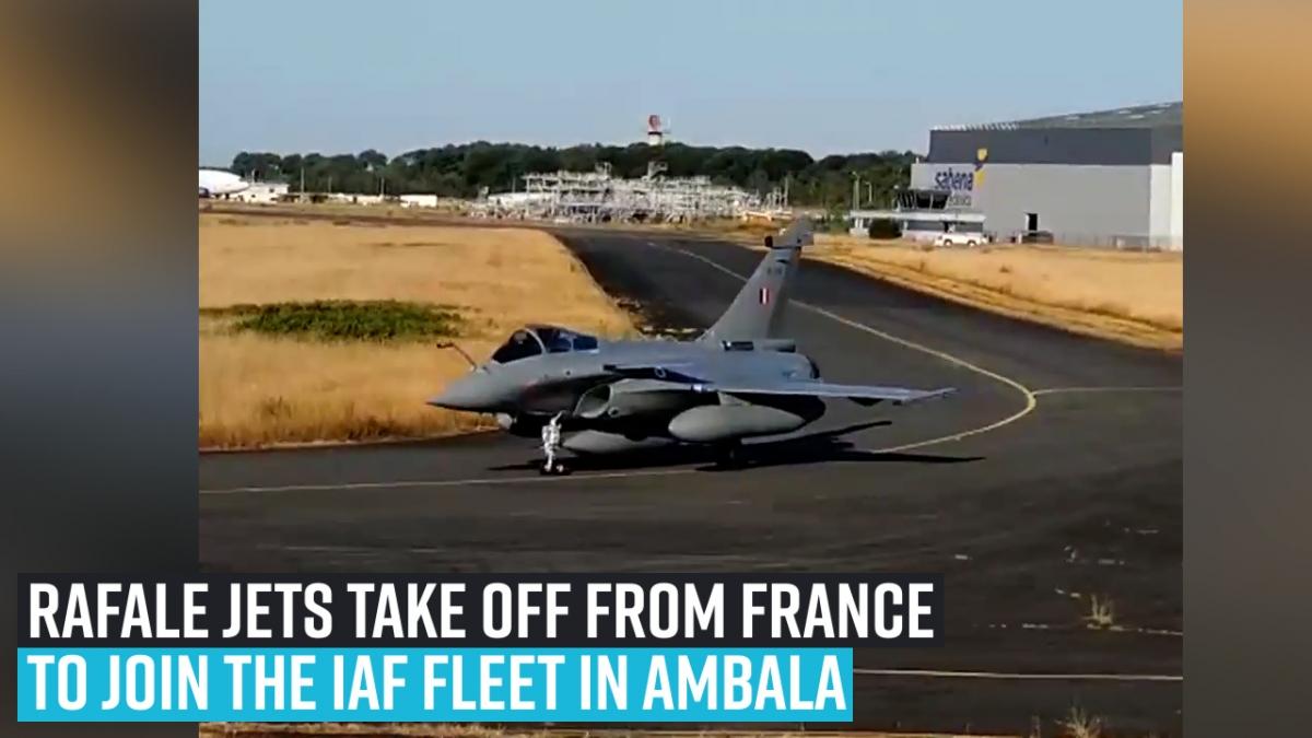 First Batch Of Rafale Jets Take Off From France, To Land In Ambala On ...