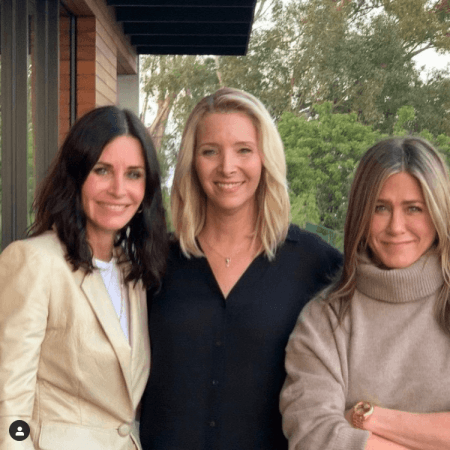 Lisa Kudrow, Courtney Cox, and Jennifer Aniston