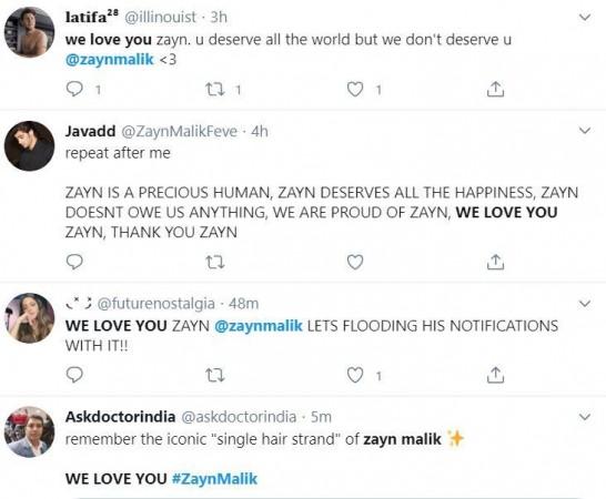 Zayn Malik fans shower love to singer