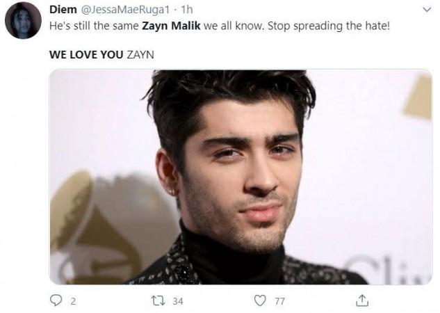 Fans shower love to Zayn Malik