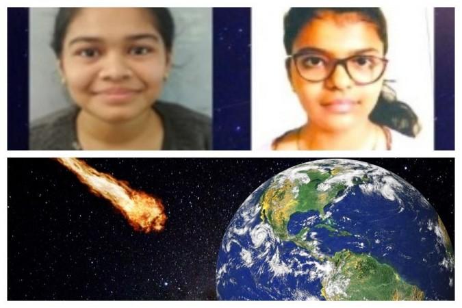 Vaidehi Vekariya Sanjaybhai and Radhika Lakhani Prafulbhai school girls