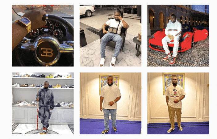 Hushpuppi Instagram feed