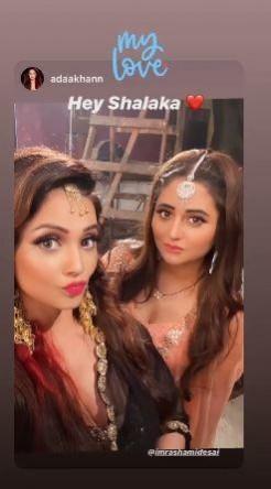 Adaa Khan and Rashami Desai in Naagin 4 Naagin actresses
