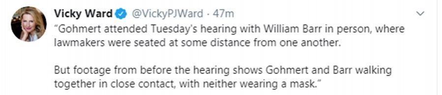 Vicky Ward, Louie Gohmert, William Barr