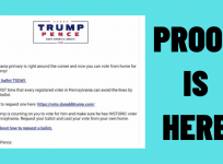 Donald Trump's campaign promotes mail-in voting