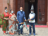 Ram Nath Kovind gifts boy a bicycle