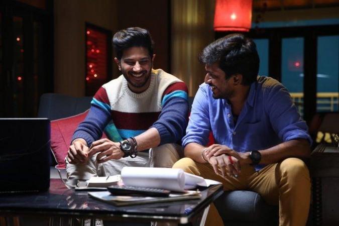 Desingh Periyasamy and Dulquer Salmaan. Desingh Periyasamy and Dulquer Salmaan