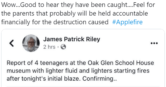 apple fire califormia