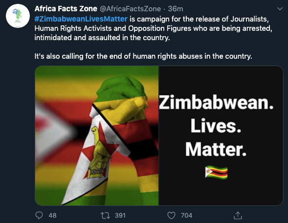 #ZimbabweanLivesMatter