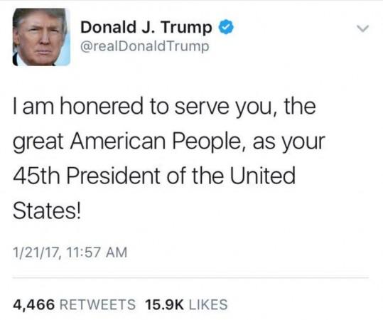 Donald Trump tweet