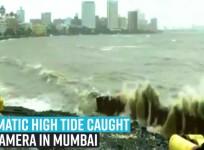 Dramatic high tide caught on camera in Mumbai