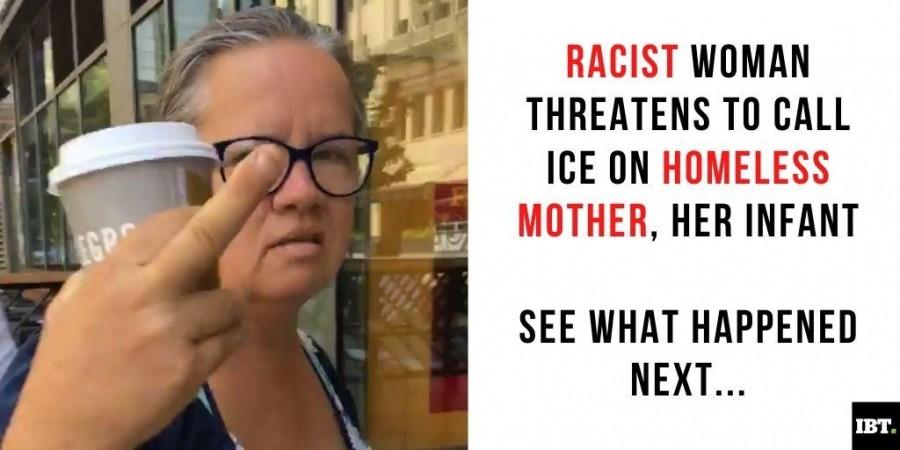 Racist woman