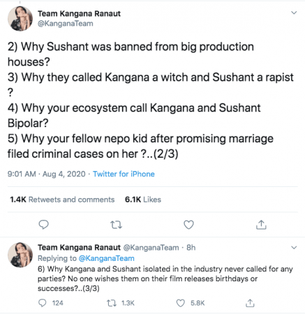 Kangana Ranaut tweet