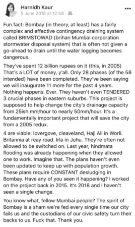 Harnidh Kaur post on BRIMSTOWAD