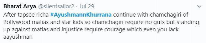 Twitter users target Ayushmann Khurrana for maintaining silence since SSR's death