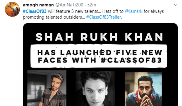 Shah Rukh Khan hailed on Twitter Shah Rukh Khan hailed on Twitter