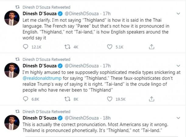 Donald Trump, Dinesh D'Souza