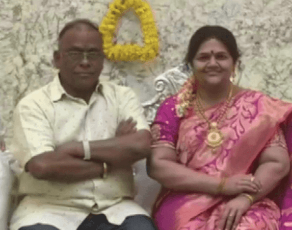 Silicone statue of Srinivas Murthy's wife