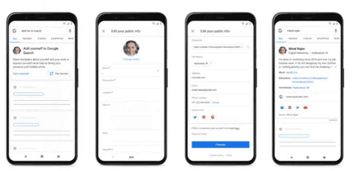 Google People Card Google People Card