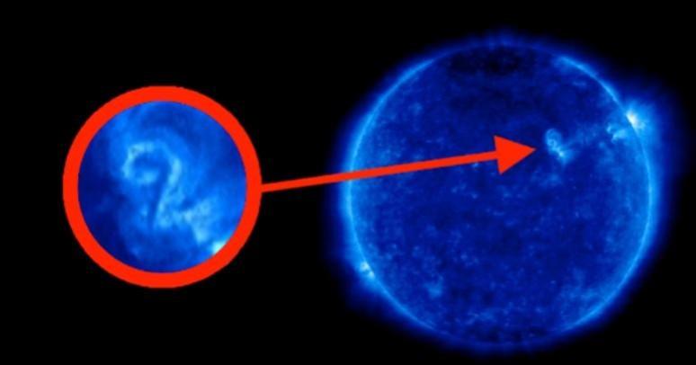 Alleged numeral that appeared on sun Number 2 on sun