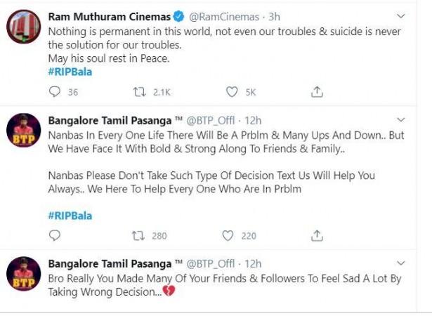 Vijay Fans Mourns Death of Bala