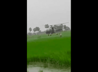 Telangana choppers rescue stranded farmers