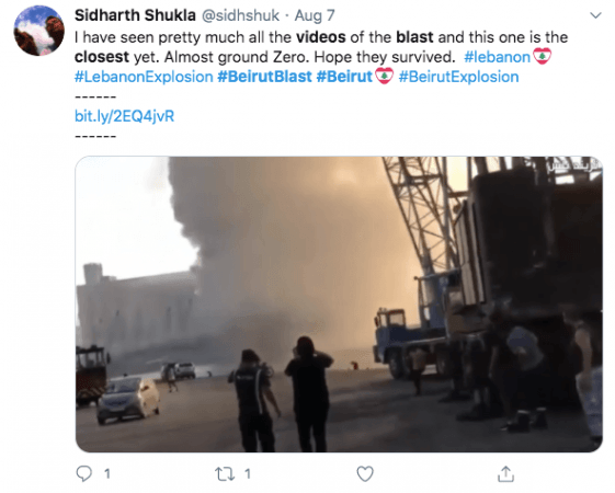 Closest video to Beirut blast