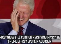 Pics show Bill Clinton receiving massage from Jeffrey Epstein accuser