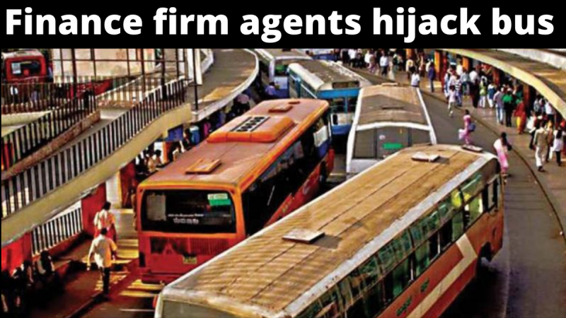 As per reports, the group of men took control of the bus over non-payment of EMIs by the owner. up bus hijack