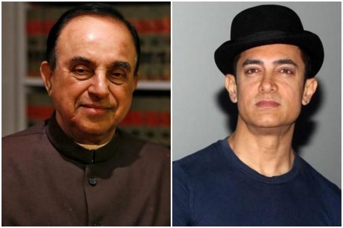 Subramanian Swamy attacks Aamir Khan. Subramanian Swamy and Aamir Khan