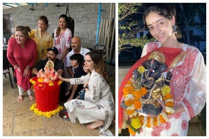 Bollywood celebs at Ganesh Visarjan Bollywood celebs at Ganesh Visarjan