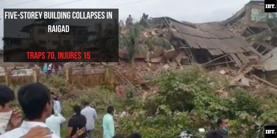 Building collapse in Raigad