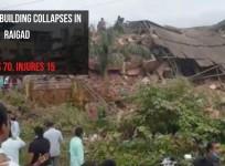 Building collapse in Raigad