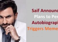 Saif Ali Khan Trolled for Planning to Write Autobiography